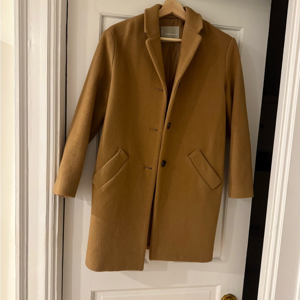 Everlane Classic Brown Wool Coat